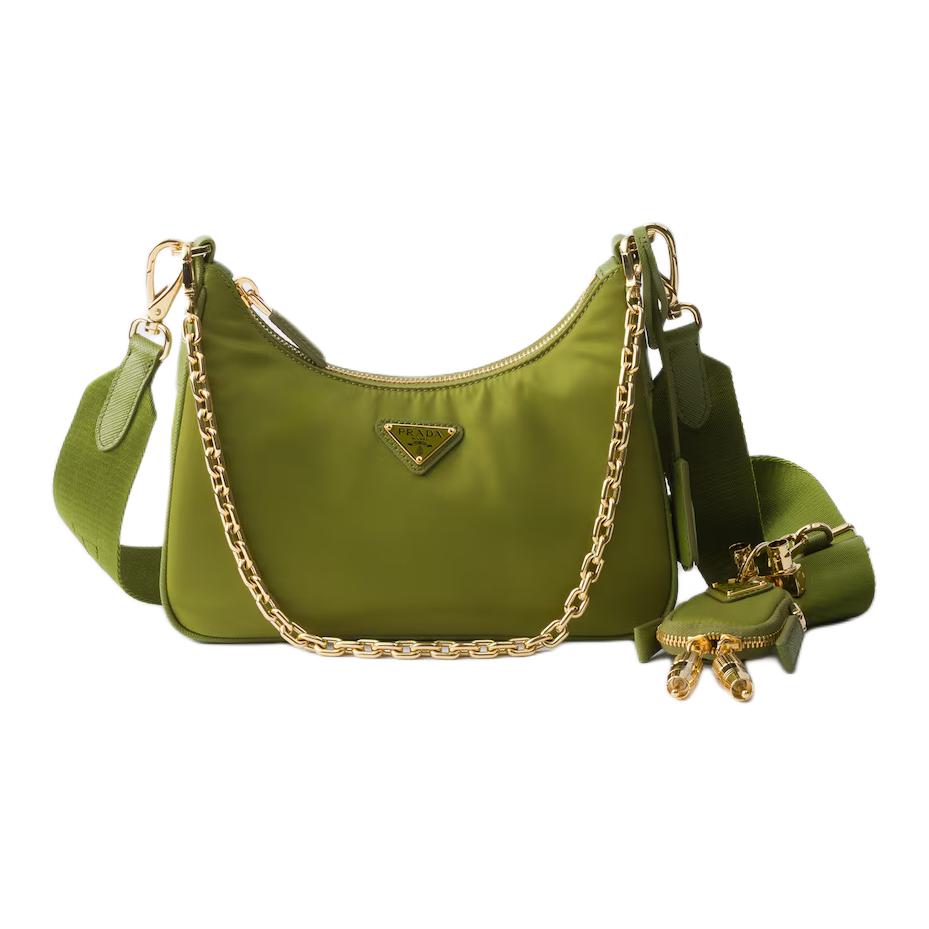PRADA Переработанная полиамидная наплечная сумка женская оливковая
PRADA Переработанная полиамидная наплечная сумка женская оливковая