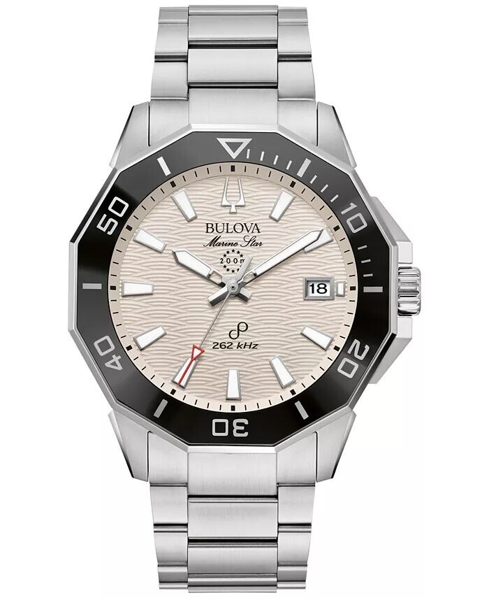 Мужские часы Marine Star с браслетом из нержавеющей стали, 43 мм Bulova, серебро
Мужские часы Marine Star с браслетом из нержавеющей стали, 43 мм Bulova, серебро