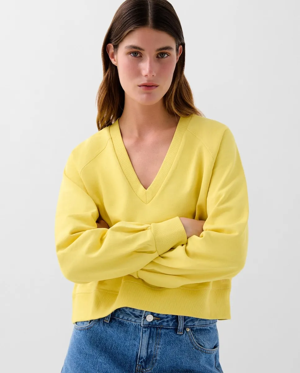 Женская хлопковая майка с V-образным вырезом Scalpers, желтый
Женская хлопковая майка с V-образным вырезом Scalpers, желтый