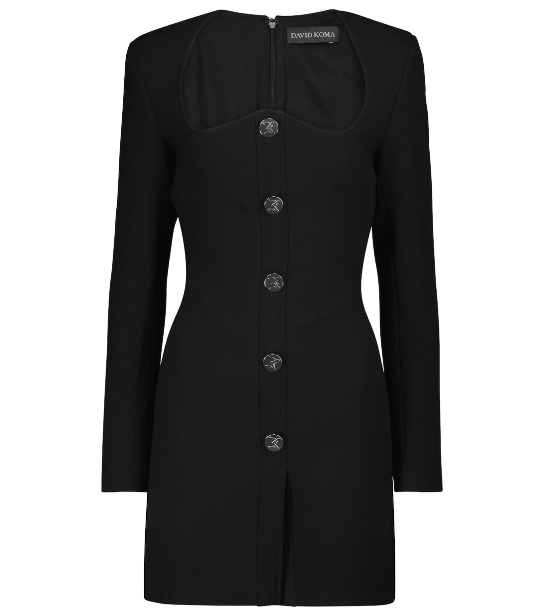 Шерстяное мини-платье David Koma, черный
Шерстяное мини-платье David Koma, черный