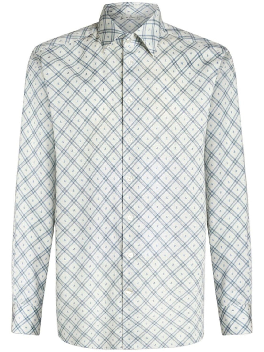 ETRO клетчатая рубашка с узором пейсли, белый
ETRO клетчатая рубашка с узором пейсли, белый
