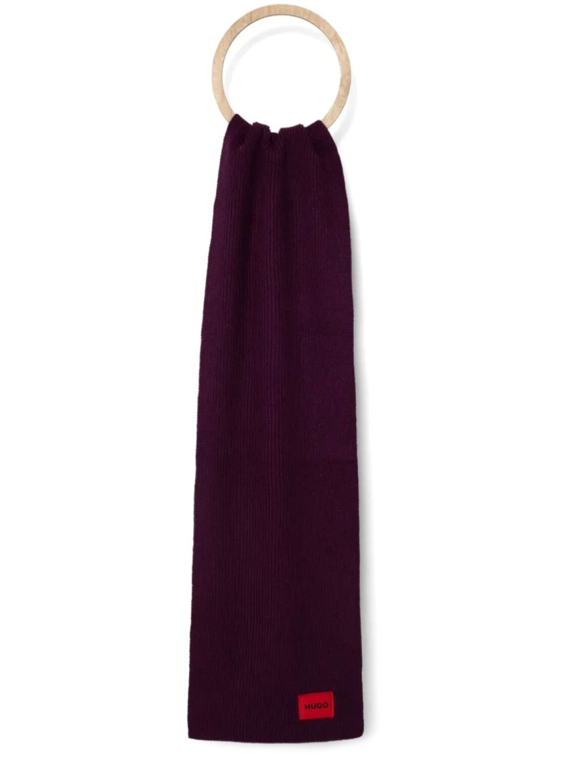 Шарф с аппликацией логотипа HUGO, красный
Шарф с аппликацией логотипа HUGO, красный