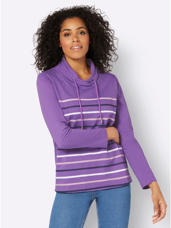 Рубашка с воротником-стойкой в фиолетовую полоску WITT WEIDEN
Рубашка с воротником-стойкой в фиолетовую полоску WITT WEIDEN