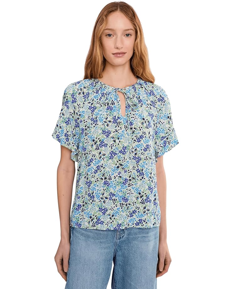 Женская блузка с коротким рукавом и шнуровкой CeCe Shirred Key Hole, New Ivory
Женская блузка с коротким рукавом и шнуровкой CeCe Shirred Key Hole, New Ivory