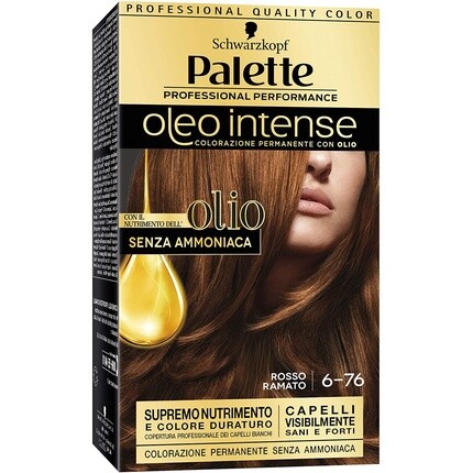 Testanera Palette Oleo Intense Стойкая краска для волос с маслами № 6-76 Интенсивная медь, Schwarzkopf
Testanera Palette Oleo Intense Стойкая краска для волос с маслами № 6-76 Интенсивная медь, Schwarzkopf