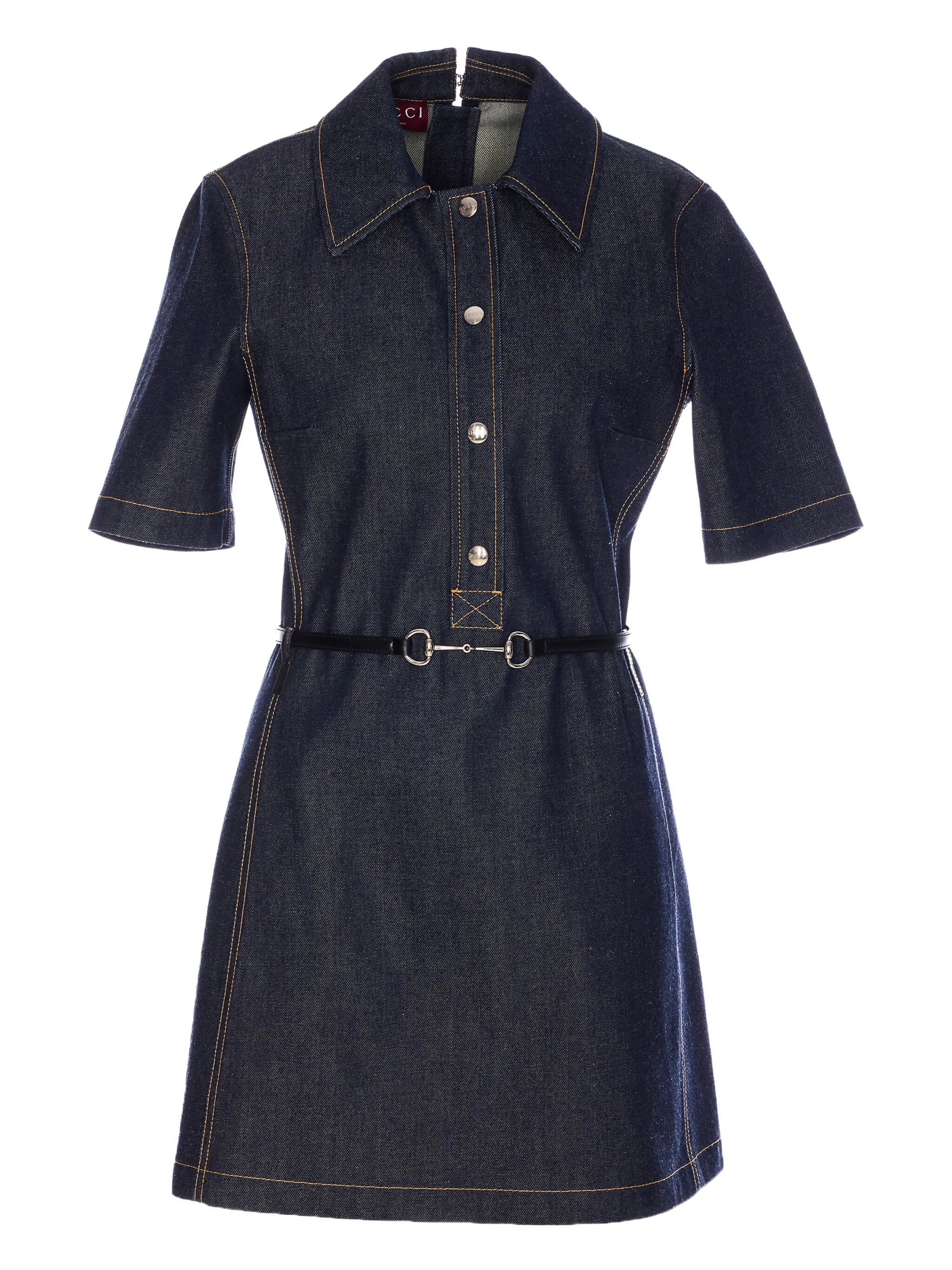 Джинсовое платье-рубашка Gucci, синий
Джинсовое платье-рубашка Gucci, синий