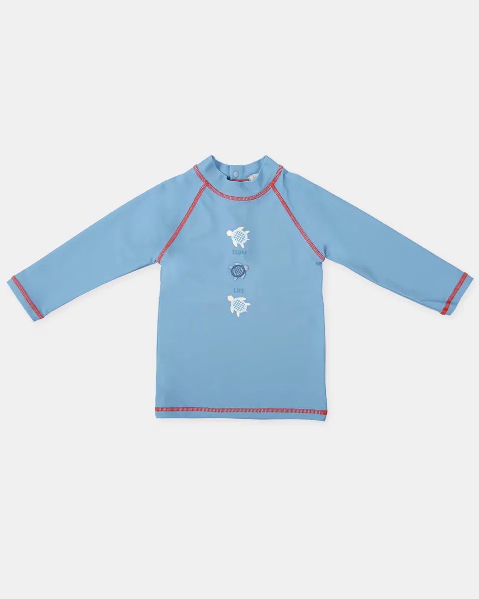 Плавки для мальчиков цвета «Атлантик» с длинными рукавами и синим принтом Tutto Piccolo, синий 
Плавки для мальчиков цвета «Атлантик» с длинными рукавами и синим принтом Tutto Piccolo, синий