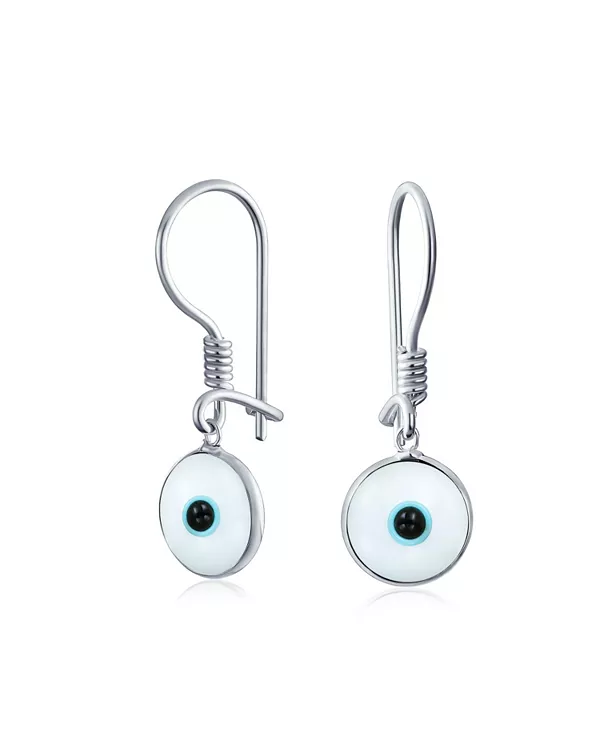 Духовная защита Назар от сглаза, серьги-подвески из стерлингового серебра с крючками Bling Jewelry, white
Духовная защита Назар от сглаза, серьги-подвески из стерлингового серебра с крючками Bling Jewelry, white