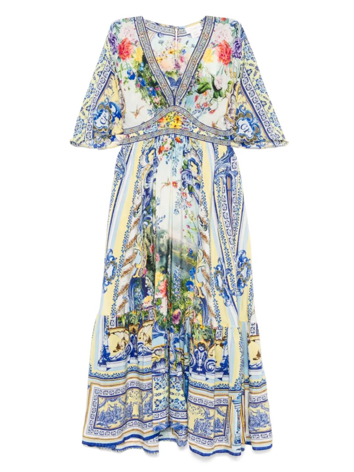 Шелковое макси-платье с приталенной талией Camilla, синий
Шелковое макси-платье с приталенной талией Camilla, синий