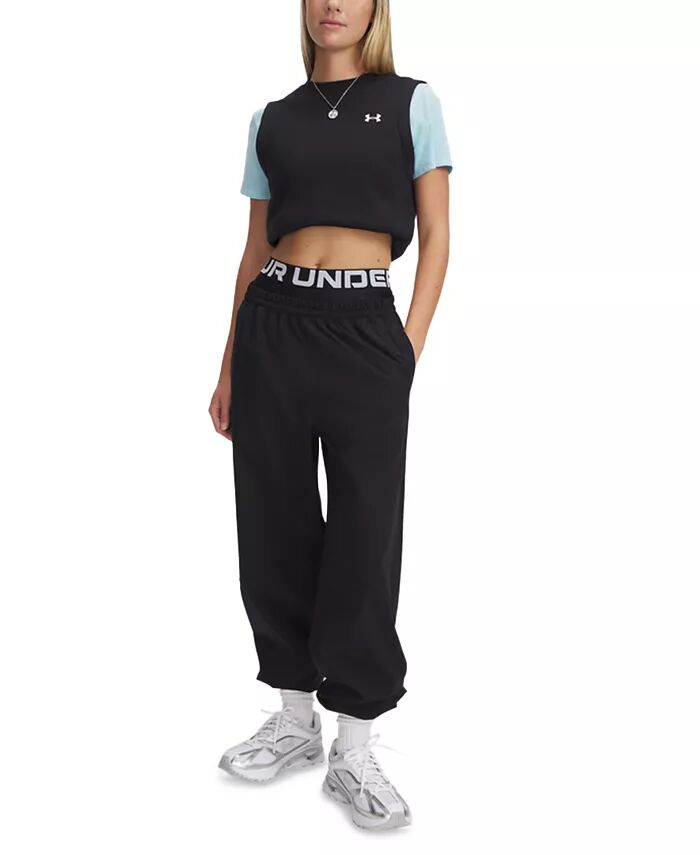 Женский флисовый топ без рукавов UA Rival Under Armour, черный
Женский флисовый топ без рукавов UA Rival Under Armour, черный