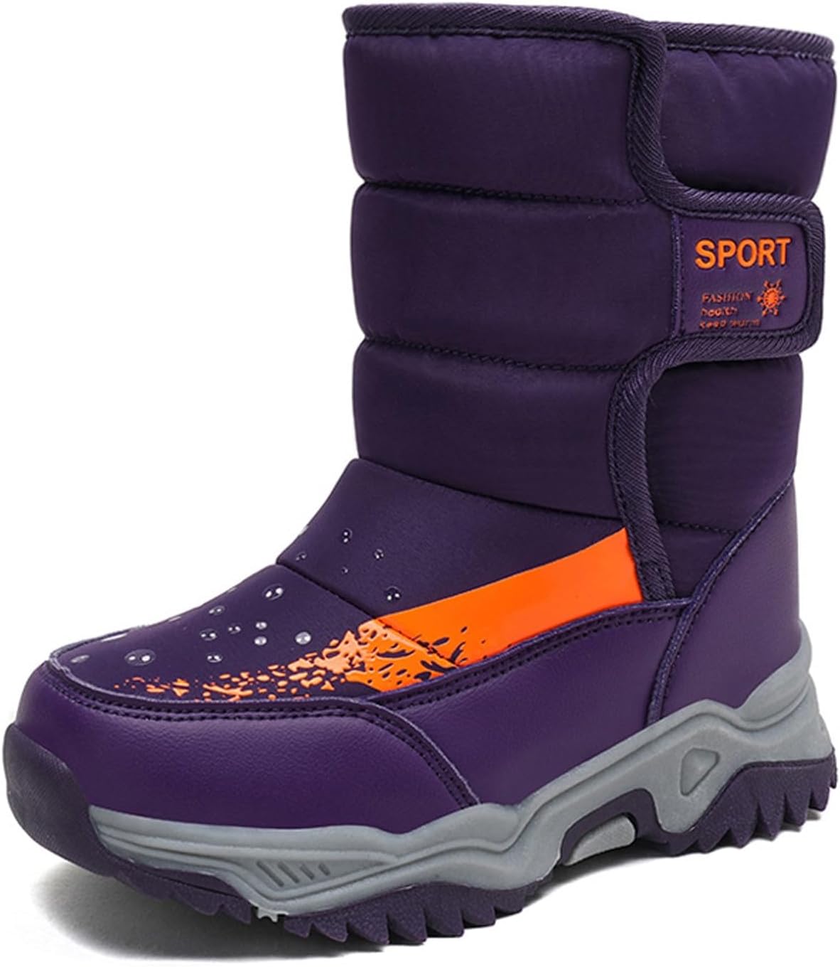Детские зимние снежные ботинки, зимние ботинки для малышей для мальчиков и девочек, противоскользящие, с искусственным мехом, спортивная обувь для улицы JEUROT, Purple
Детские зимние снежные ботинки, зимние ботинки для малышей для мальчиков и девочек, противоскользящие, с искусственным мехом, спортивная обувь для улицы JEUROT, Purple