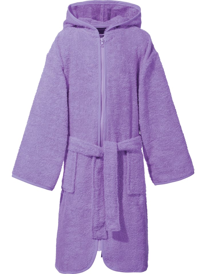 Erwin Müller Детский банный халат с капюшоном из махровой ткани, фиолетового цвета
Erwin Müller Детский банный халат с капюшоном из махровой ткани, фиолетового цвета