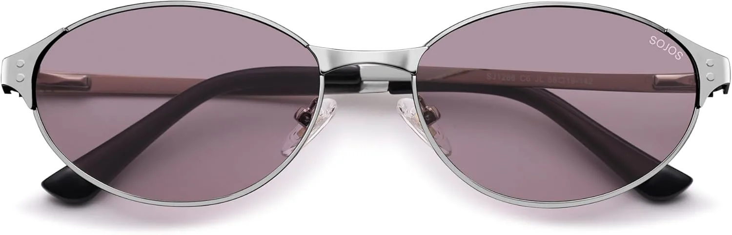 Солнцезащитные очки SOJOS Retro Oval Polarized для женщин и мужчин, модные и стильные, в стиле «кошачий глаз» 90-х и 2000-х годов, модель SJ1266, Silver/Light Purple
Солнцезащитные очки SOJOS Retro Oval Polarized для женщин и мужчин, модные и стильные, в стиле «кошачий глаз» 90-х и 2000-х годов, модель SJ1266, Silver/Light Purple