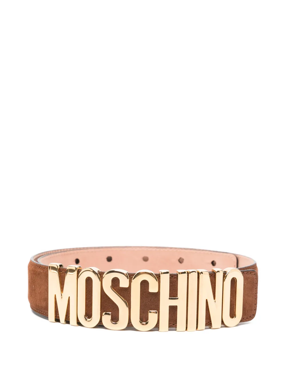 Кожаный ремень с логотипом Moschino, коричневый
Кожаный ремень с логотипом Moschino, коричневый