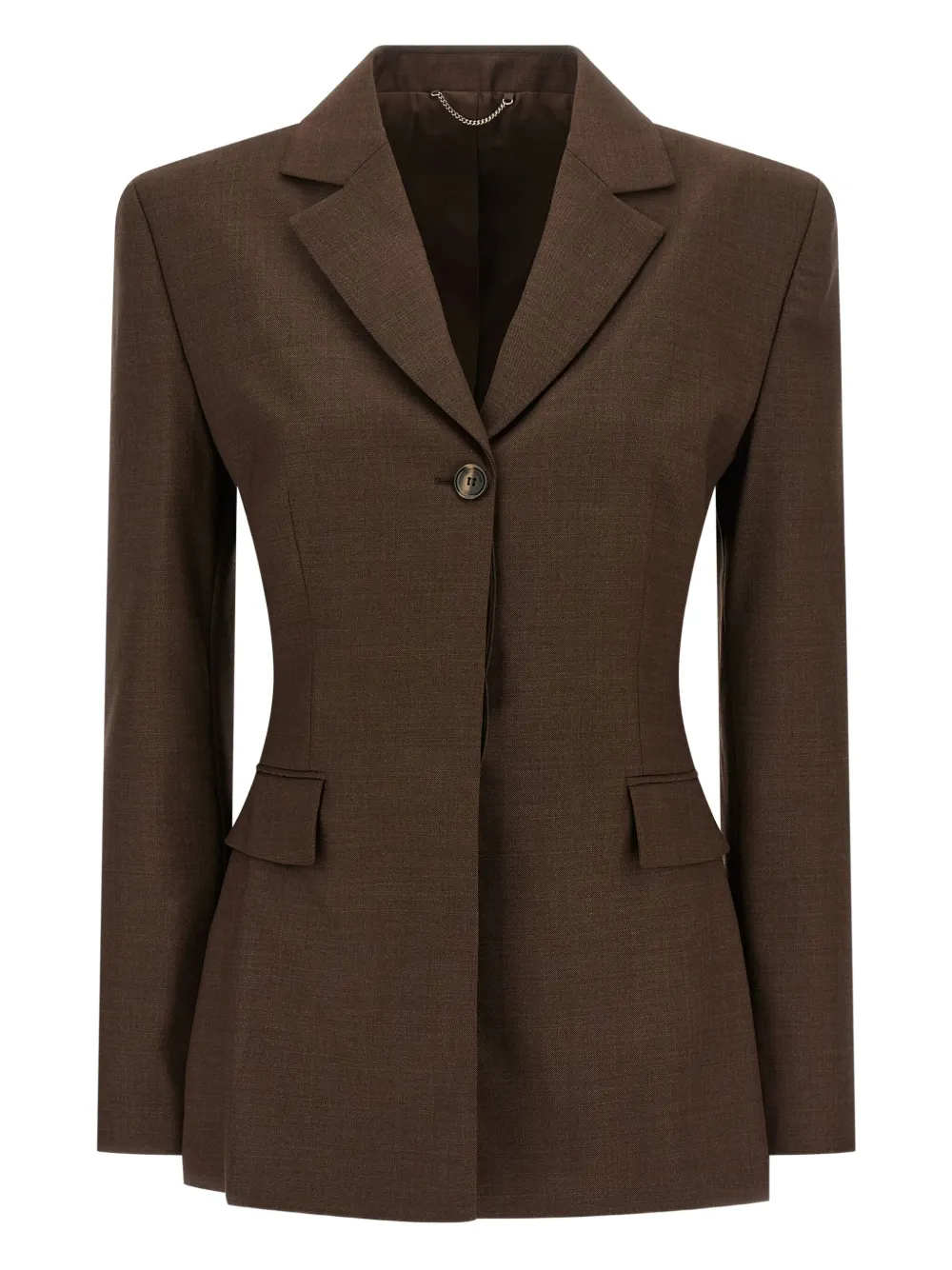 Однобортный пиджак Magda Butrym, коричневый
Однобортный пиджак Magda Butrym, коричневый