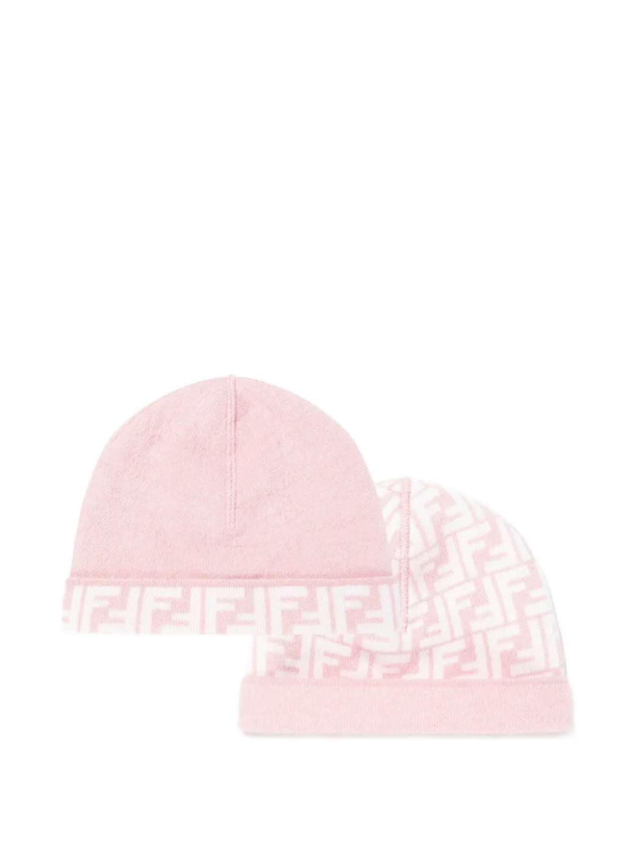 Комплект шапок из смесовой шерсти Fendi Kids, розовый
Комплект шапок из смесовой шерсти Fendi Kids, розовый
