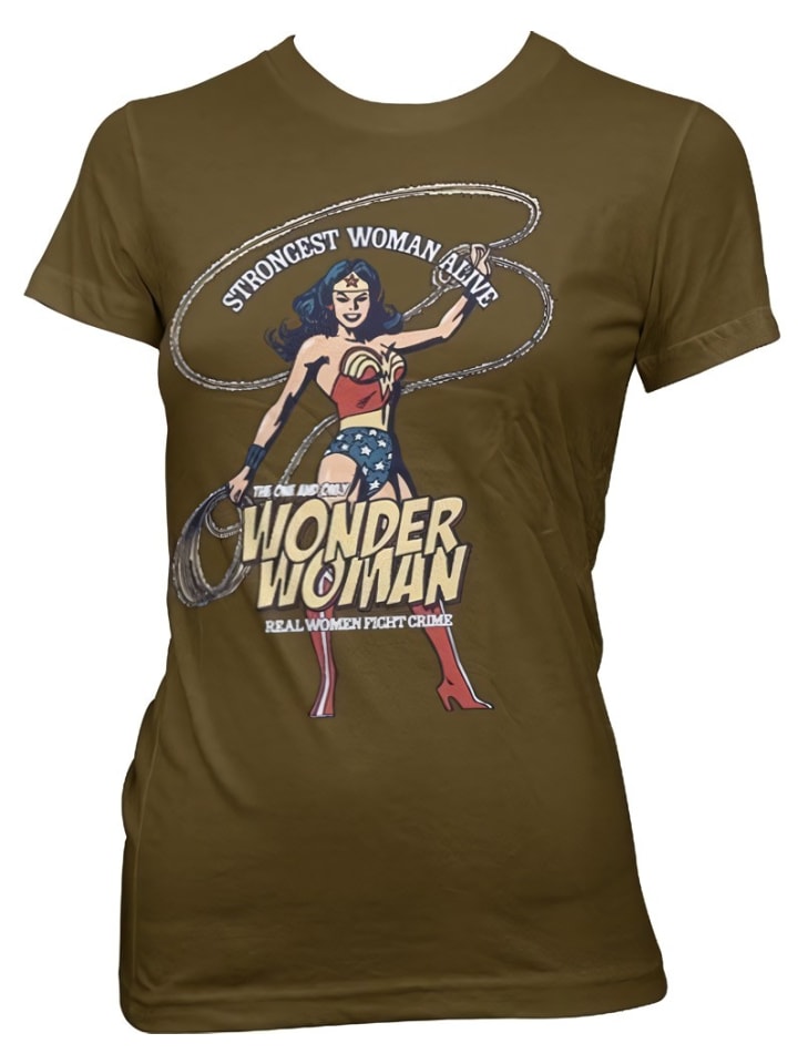 Коричневая рубашка WONDER WOMAN
Коричневая рубашка WONDER WOMAN