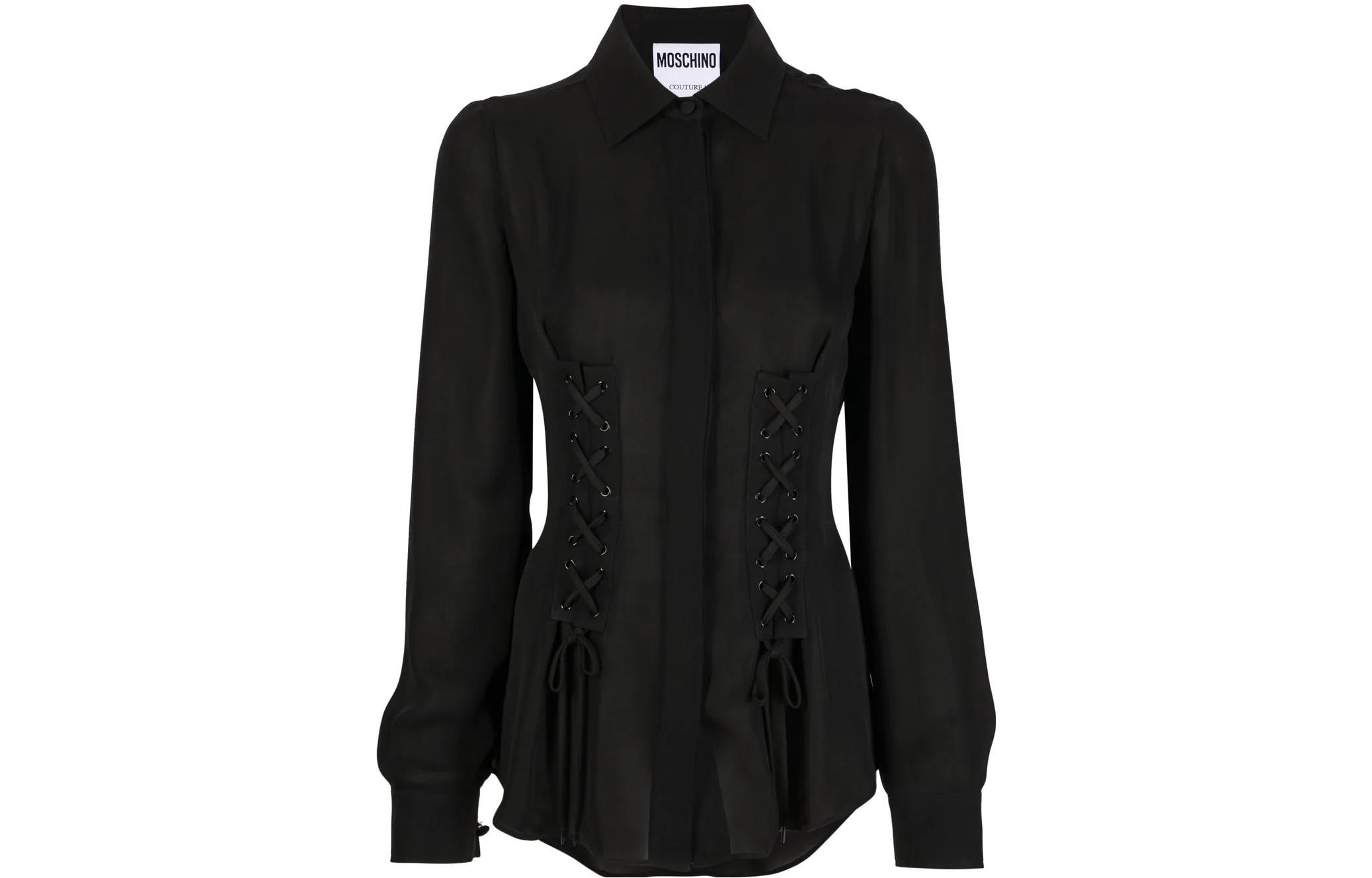 Футболка женская черная MOSCHINO 
Футболка женская черная MOSCHINO