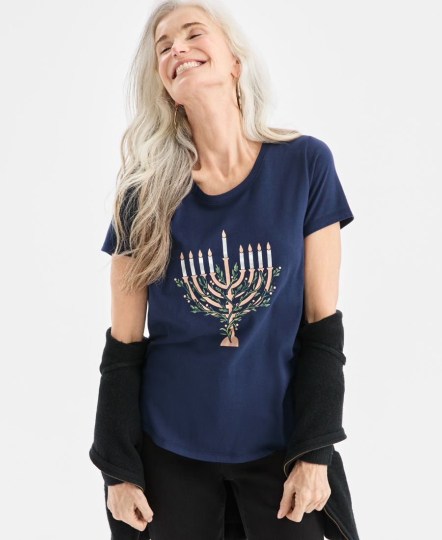 Укороченная блузка с принтом рождественской елки и вырезом-лодочкой, эксклюзивно для Macy's Style & Co, Industrial Blue Combo
Укороченная блузка с принтом рождественской елки и вырезом-лодочкой, эксклюзивно для Macy's Style & Co, Industrial Blue Combo