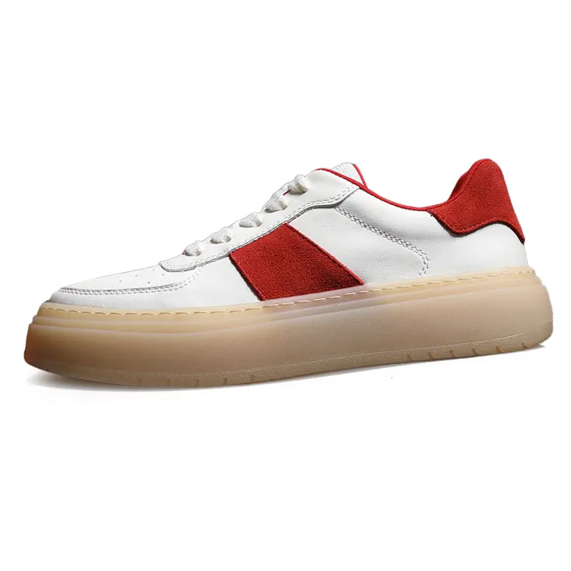 SENJIALUO Скользоустойчивые износостойкие легкие дышащие лоу-топ скейтбордские кроссовки мужские бело-красные, цвет White Red
SENJIALUO Скользоустойчивые износостойкие легкие дышащие лоу-топ скейтбордские кроссовки мужские бело-красные, цвет White Red