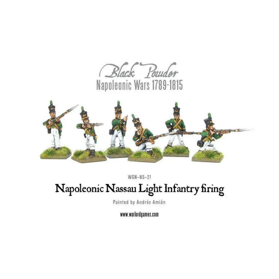 Нассау: легкая пехота ведет огонь, Black Powder - Napoleonic Wars 1789-1815 - French Empire (28mm)
Нассау: легкая пехота ведет огонь, Black Powder - Napoleonic Wars 1789-1815 - French Empire (28mm)