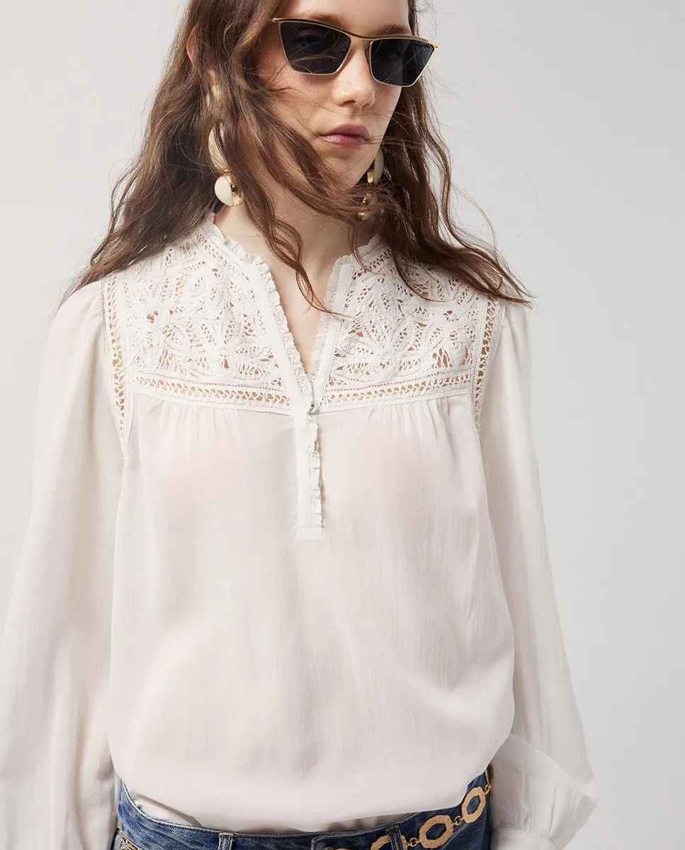 Вышитая блузка с грудкой Sfera, белый
Вышитая блузка с грудкой Sfera, белый