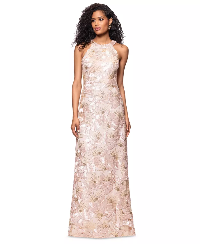 Миниатюрное платье-футляр без рукавов с цветочным принтом и пайетками Betsy & Adam, коричневый/бежевый
Миниатюрное платье-футляр без рукавов с цветочным принтом и пайетками Betsy & Adam, коричневый/бежевый