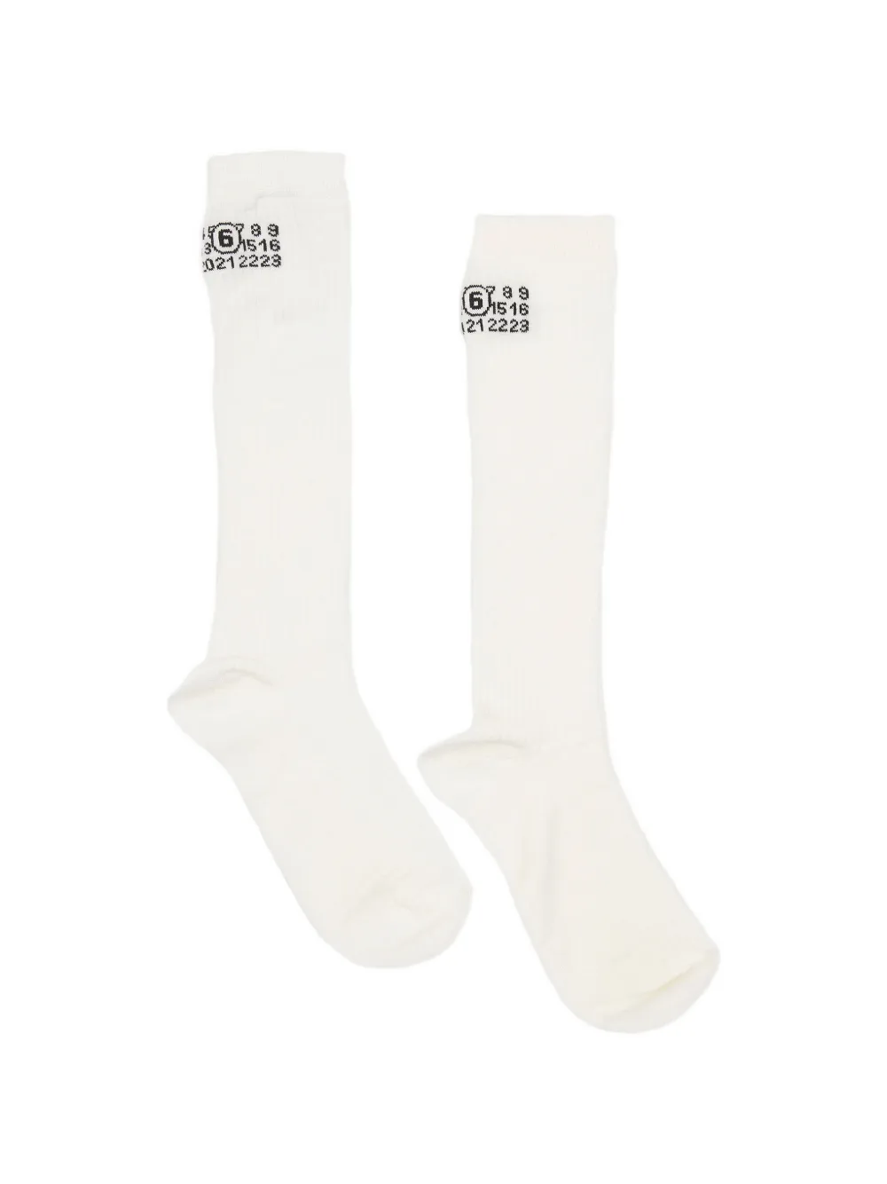Рифленые носки с логотипом Mm6 Maison Margiela, белый
Рифленые носки с логотипом Mm6 Maison Margiela, белый