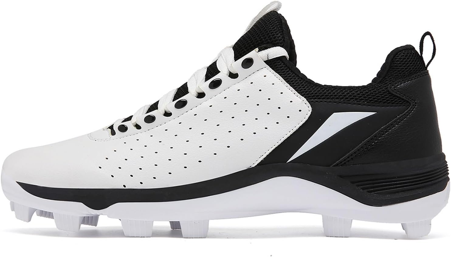 Мужские бейсбольные и софтбольные кроссовки на шнуровке с 13 фиксированными противоскользящими шипами, белый, красный, черный Dhaey
Мужские бейсбольные и софтбольные кроссовки на шнуровке с 13 фиксированными противоскользящими шипами, белый, красный, черный Dhaey