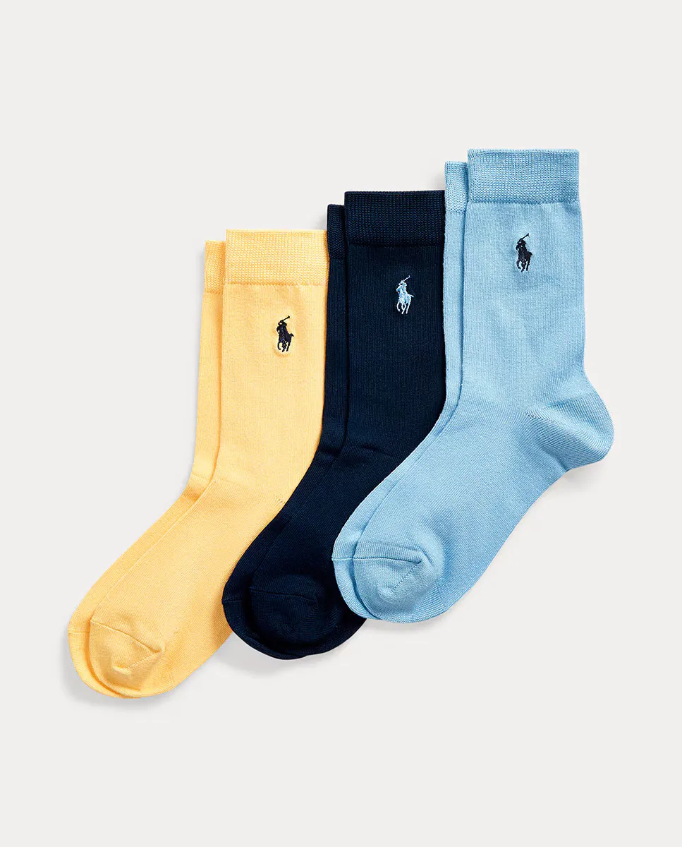 Комплект из 3 длинных детских носков с вышитой лошадью Polo Ralph Lauren, мультиколор
Комплект из 3 длинных детских носков с вышитой лошадью Polo Ralph Lauren, мультиколор