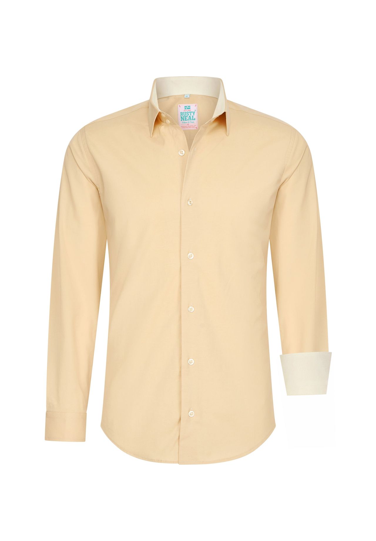 Рубашка с контрастным внутренним воротником RUSTY NEAL, красный 
Рубашка с контрастным внутренним воротником RUSTY NEAL, красный