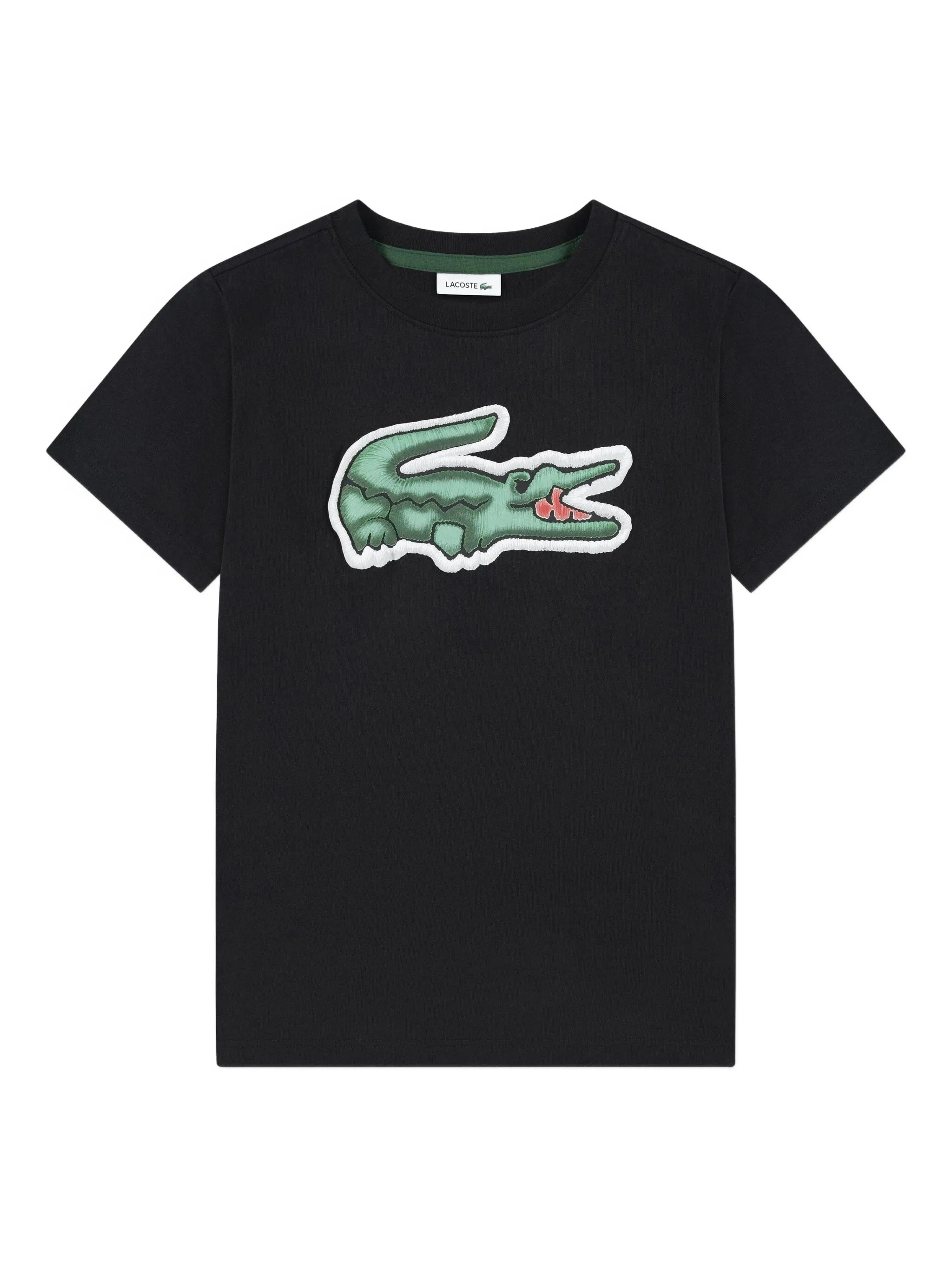 Футболка с круглым вырезом и нашивкой с логотипом Lacoste Kids, черный
Футболка с круглым вырезом и нашивкой с логотипом Lacoste Kids, черный