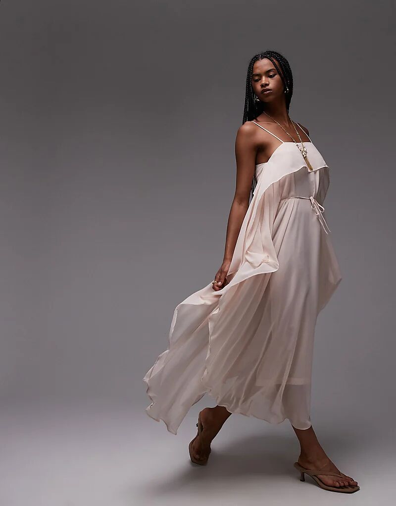 Платье-трапеция макси из шифона ASOS DESIGN нежно-розового цвета
Платье-трапеция макси из шифона ASOS DESIGN нежно-розового цвета