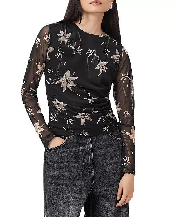 Сетчатый топ Caia Allsaints, коричневый
Сетчатый топ Caia Allsaints, коричневый