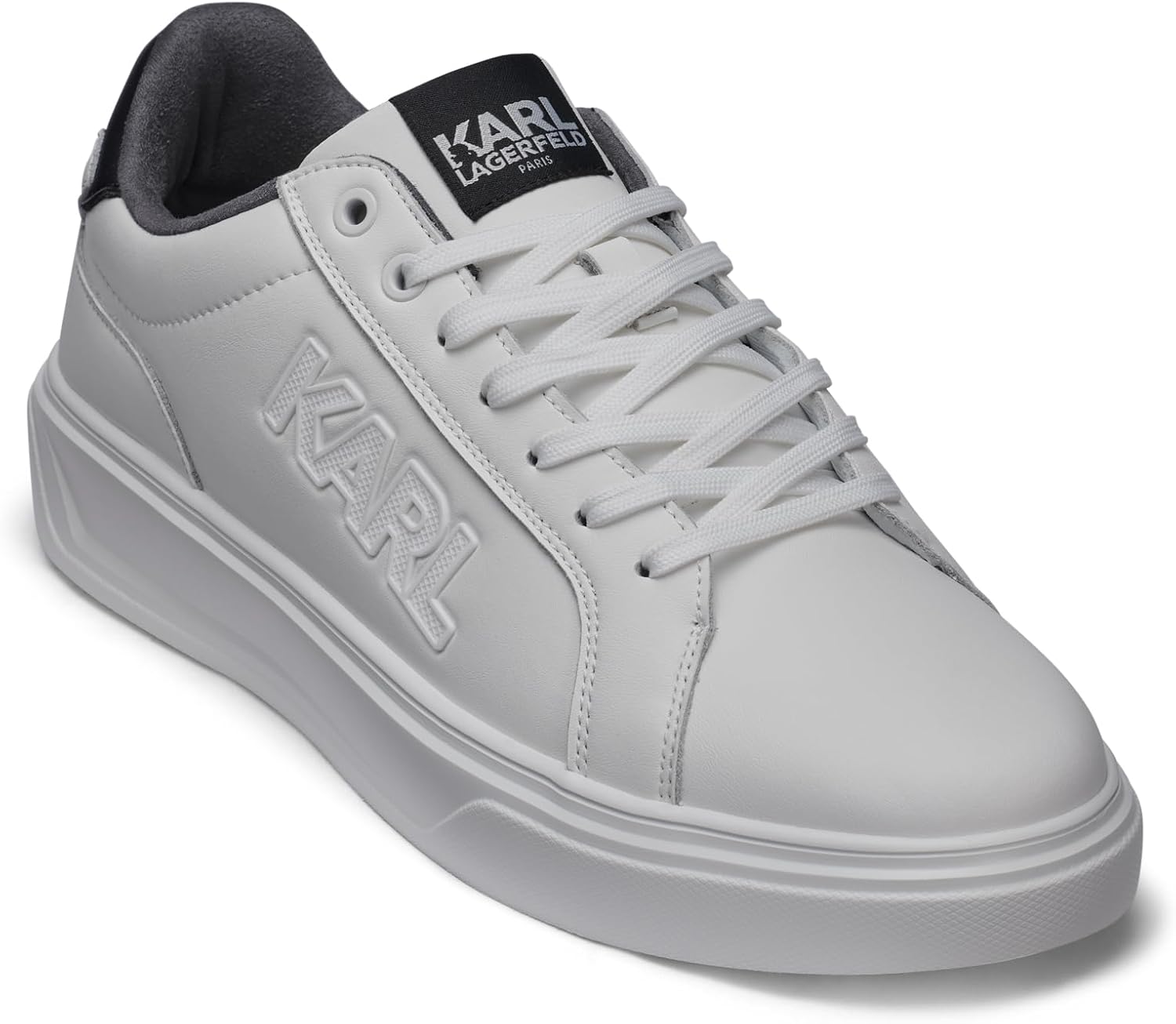 Мужские кожаные кроссовки KARL LAGERFELD с шнуровкой и логотипом, белый
Мужские кожаные кроссовки KARL LAGERFELD с шнуровкой и логотипом, белый