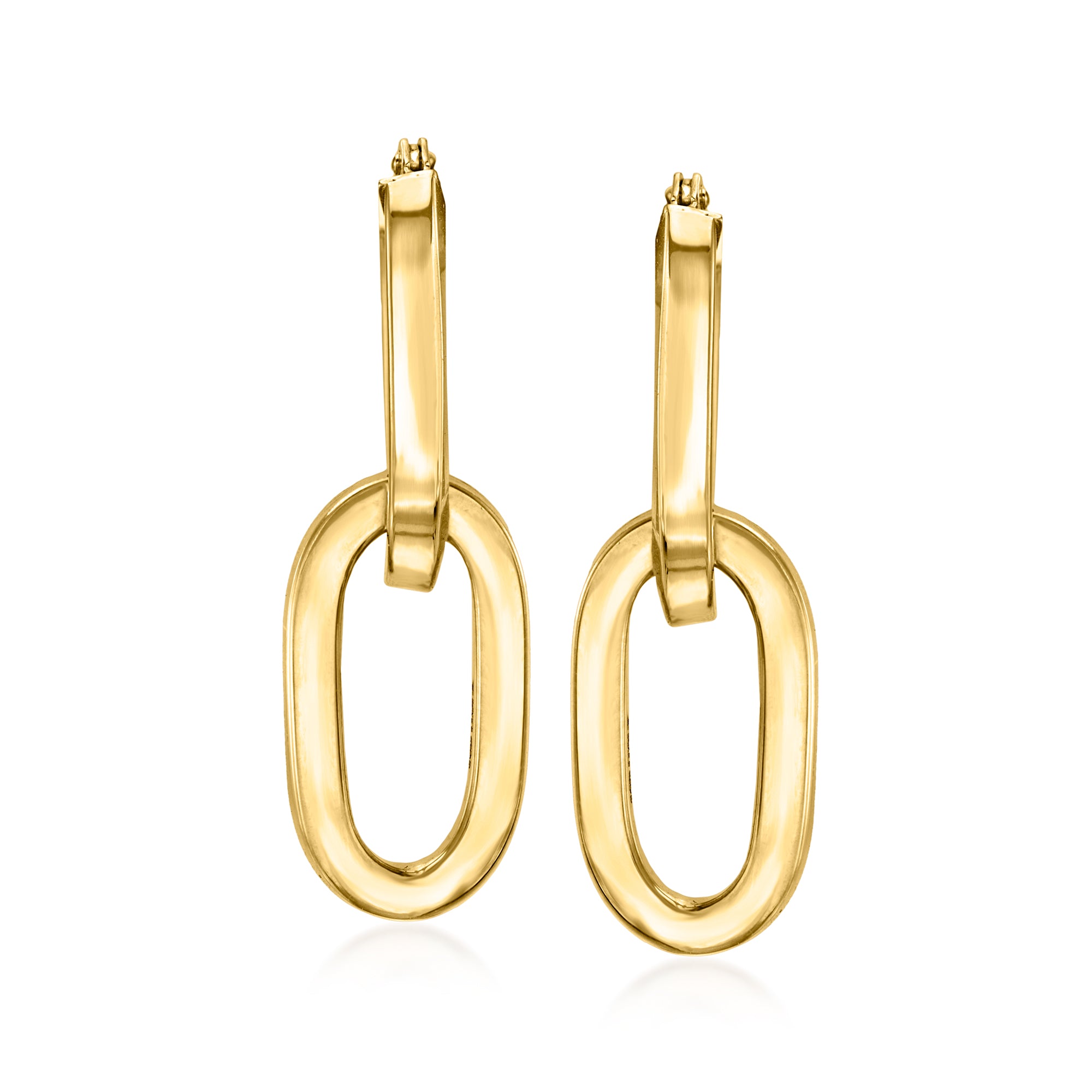 Серьги-кольца Ross-Simons Italian из 14-каратного желтого золота со съемными звеньями-скрепками Ross-Simons, желтый
Серьги-кольца Ross-Simons Italian из 14-каратного желтого золота со съемными звеньями-скрепками Ross-Simons, желтый