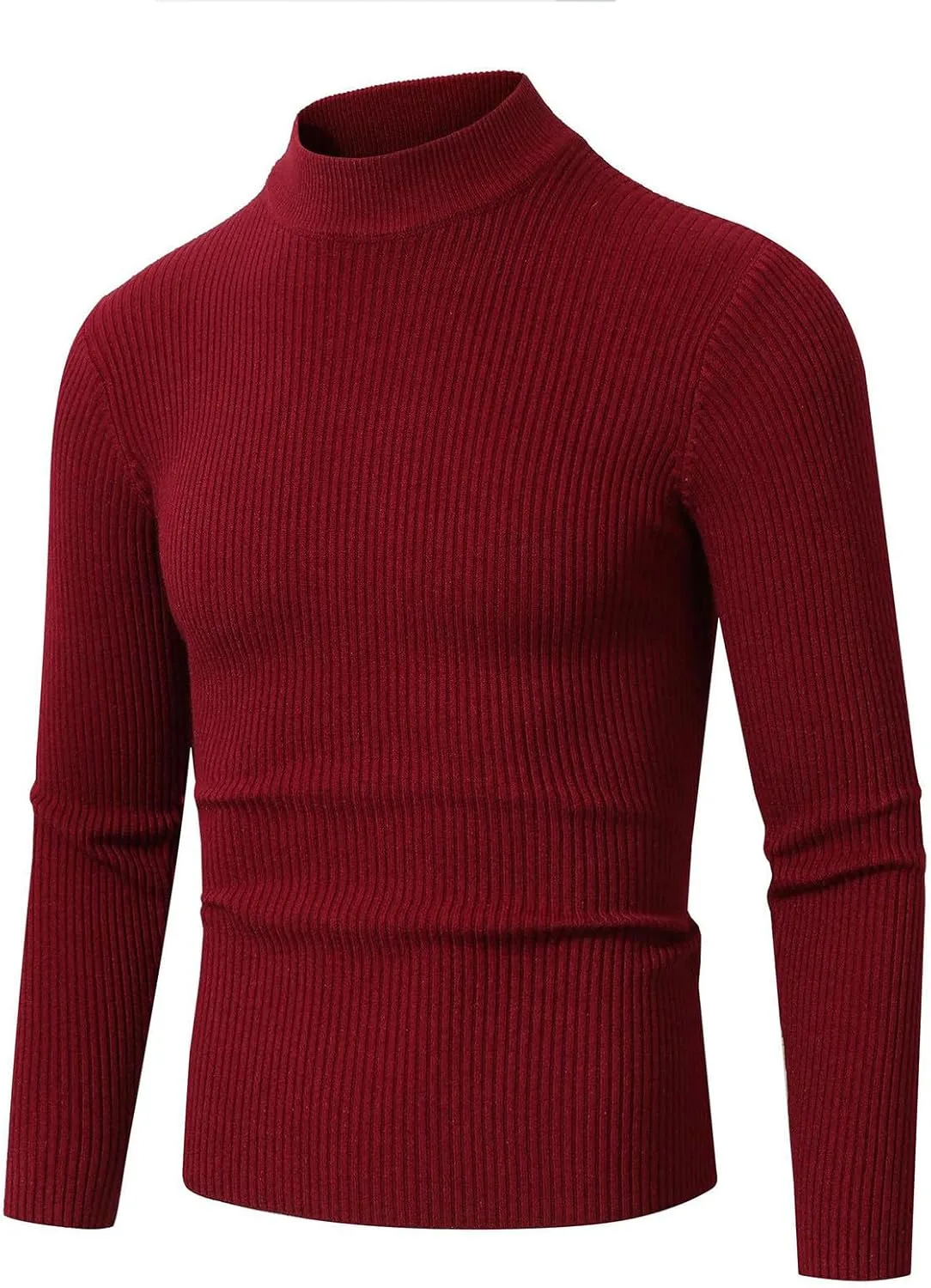Мужской уютный свитер с высоким воротником, длинными рукавами, рифленый
Мужской уютный свитер с высоким воротником, длинными рукавами, рифленый