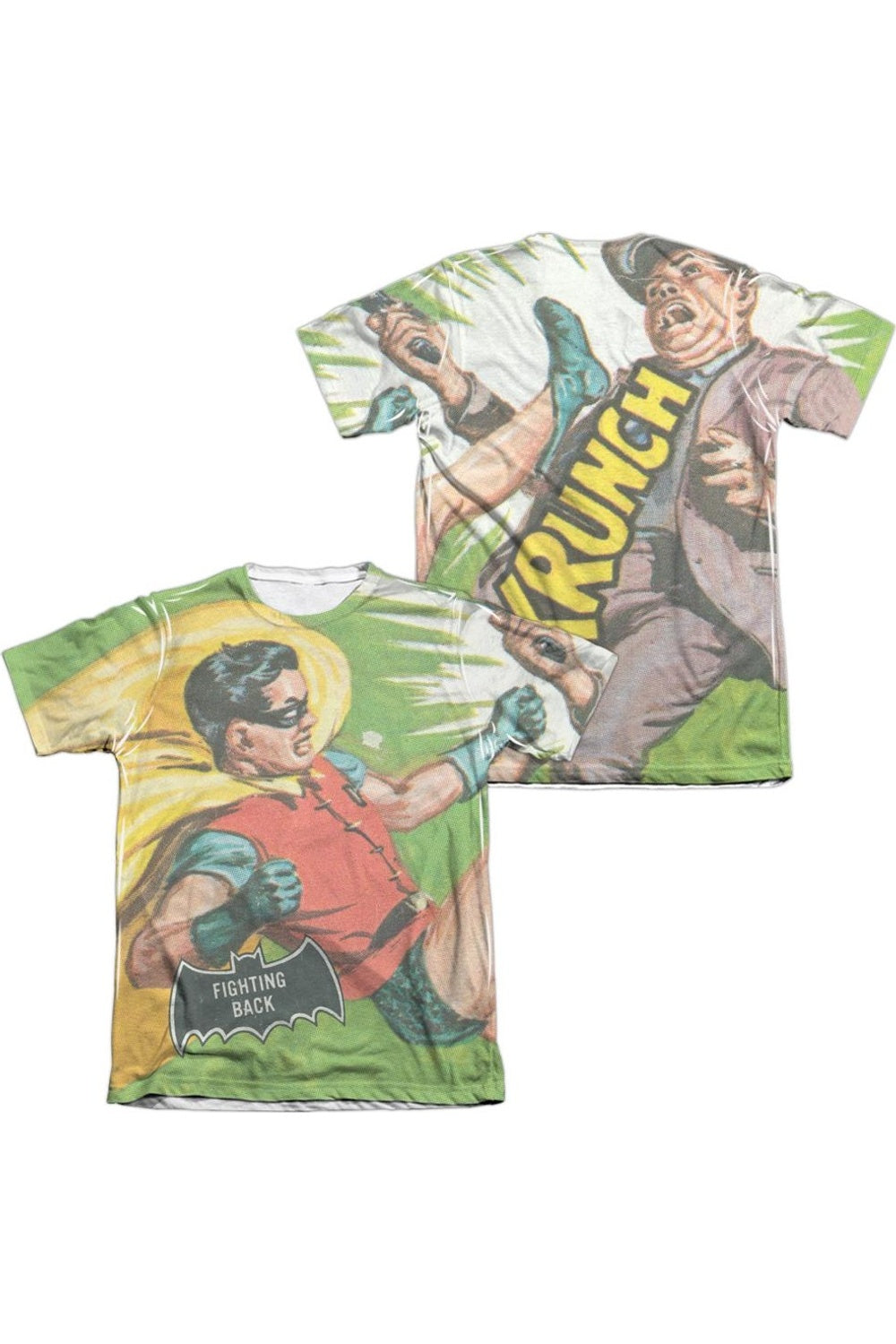 Футболка с коротким рукавом из полиэстера/хлопка для взрослых с принтом Batman Classic Tv Fighting Back (спереди/сзади) Gildan, белый
Футболка с коротким рукавом из полиэстера/хлопка для взрослых с принтом Batman Classic Tv Fighting Back (спереди/сзади) Gildan, белый