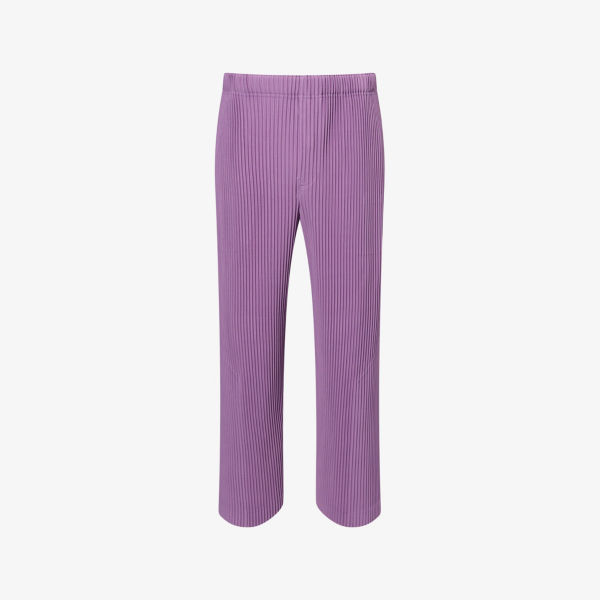 Брюки Homme Plisse Issey Miyake прямого кроя с плиссировкой, пурпурный 
Брюки Homme Plisse Issey Miyake прямого кроя с плиссировкой, пурпурный