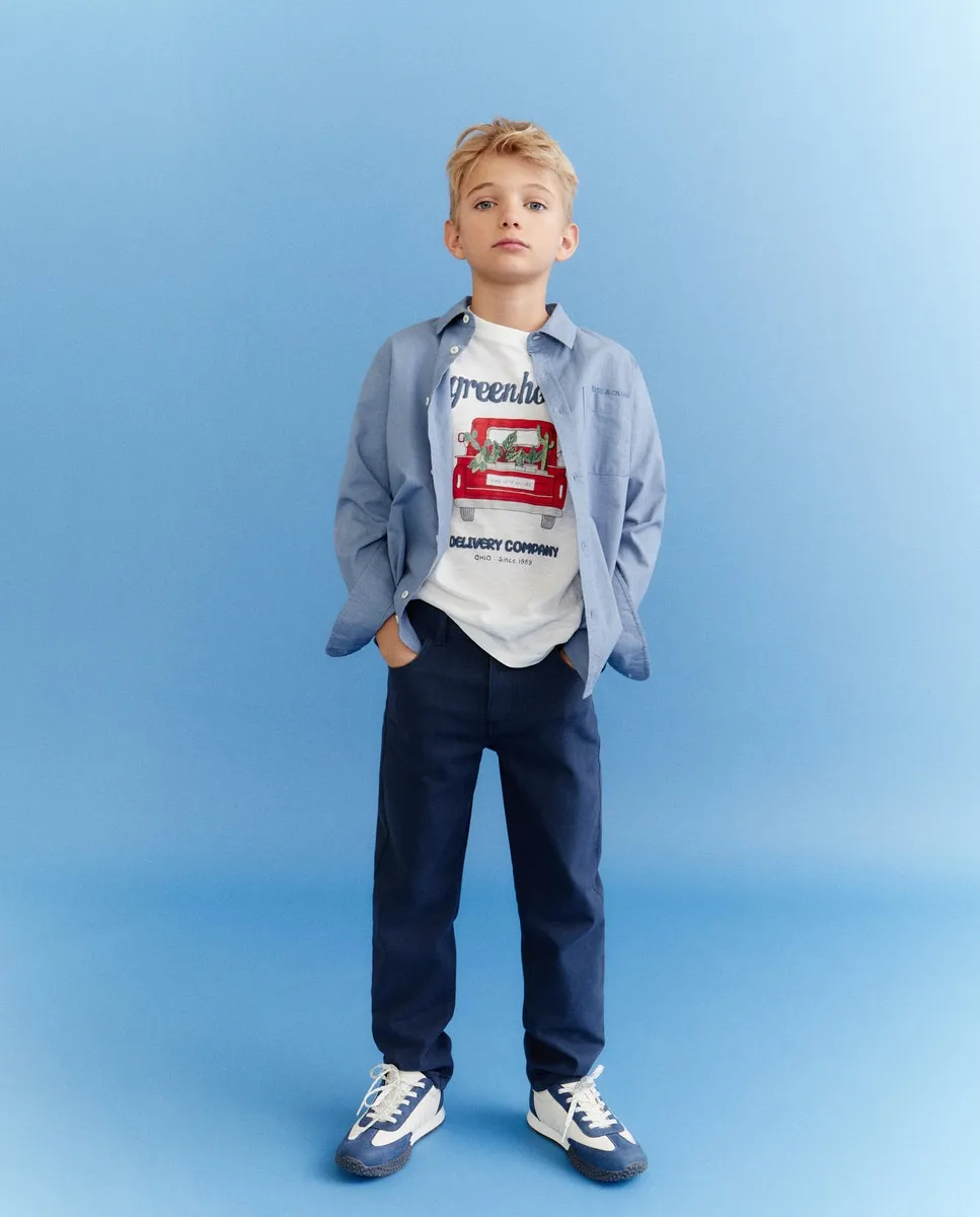 Футболка для мальчиков с короткими рукавами и принтом Kids El Corte Inglés, белый
Футболка для мальчиков с короткими рукавами и принтом Kids El Corte Inglés, белый