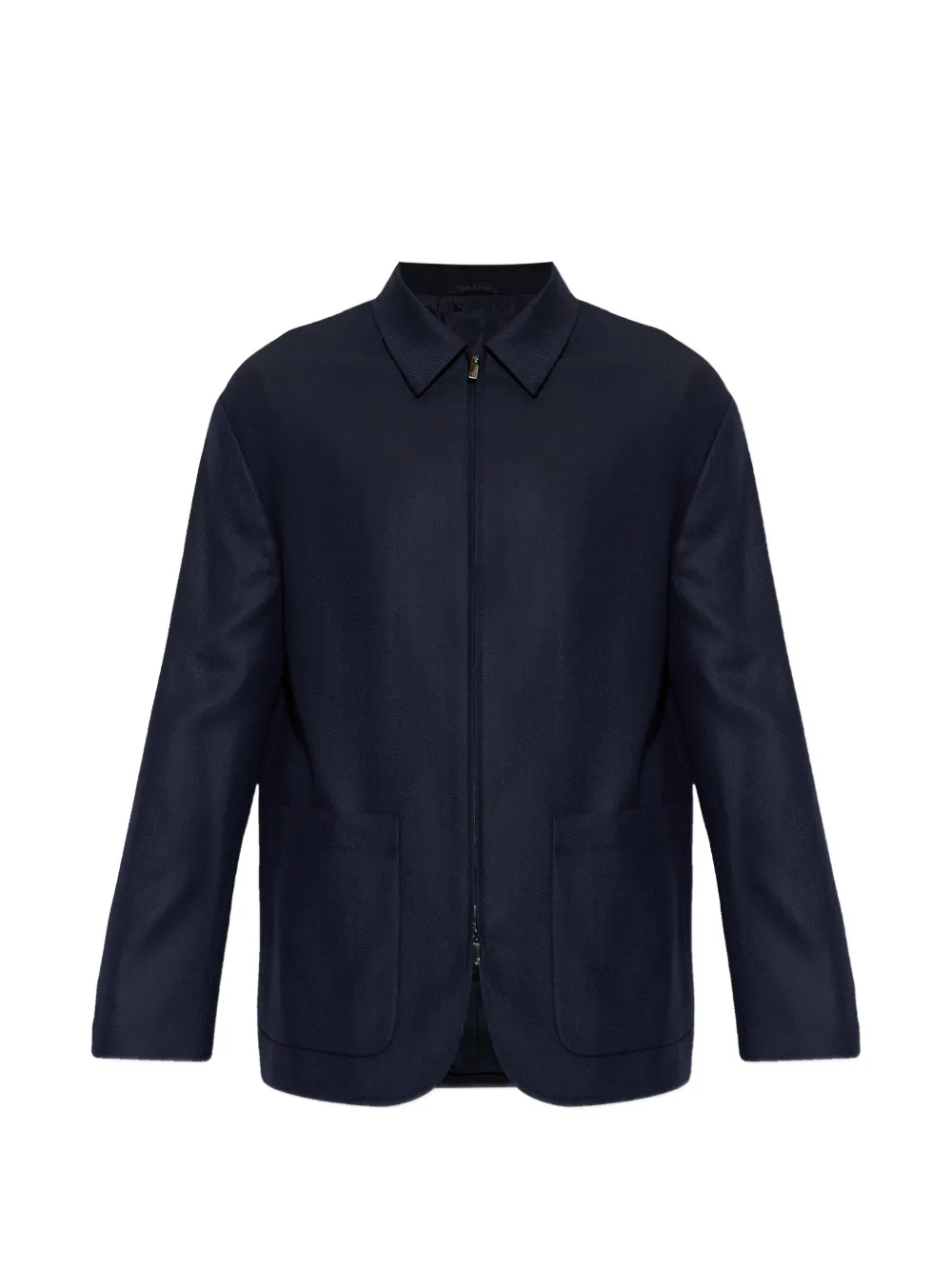 Рубашка-куртка из ткани елочка Giorgio Armani, синий
Рубашка-куртка из ткани елочка Giorgio Armani, синий