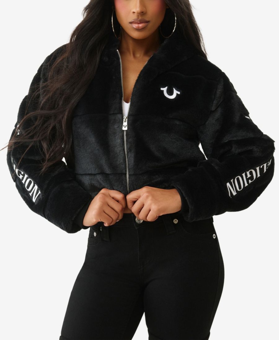 Женская фирменная куртка на молнии из искусственного меха True Religion, Jet Black
Женская фирменная куртка на молнии из искусственного меха True Religion, Jet Black