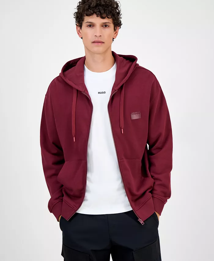 Мужская хлопковая худи French Terry с молнией Hugo Boss, красный
Мужская хлопковая худи French Terry с молнией Hugo Boss, красный