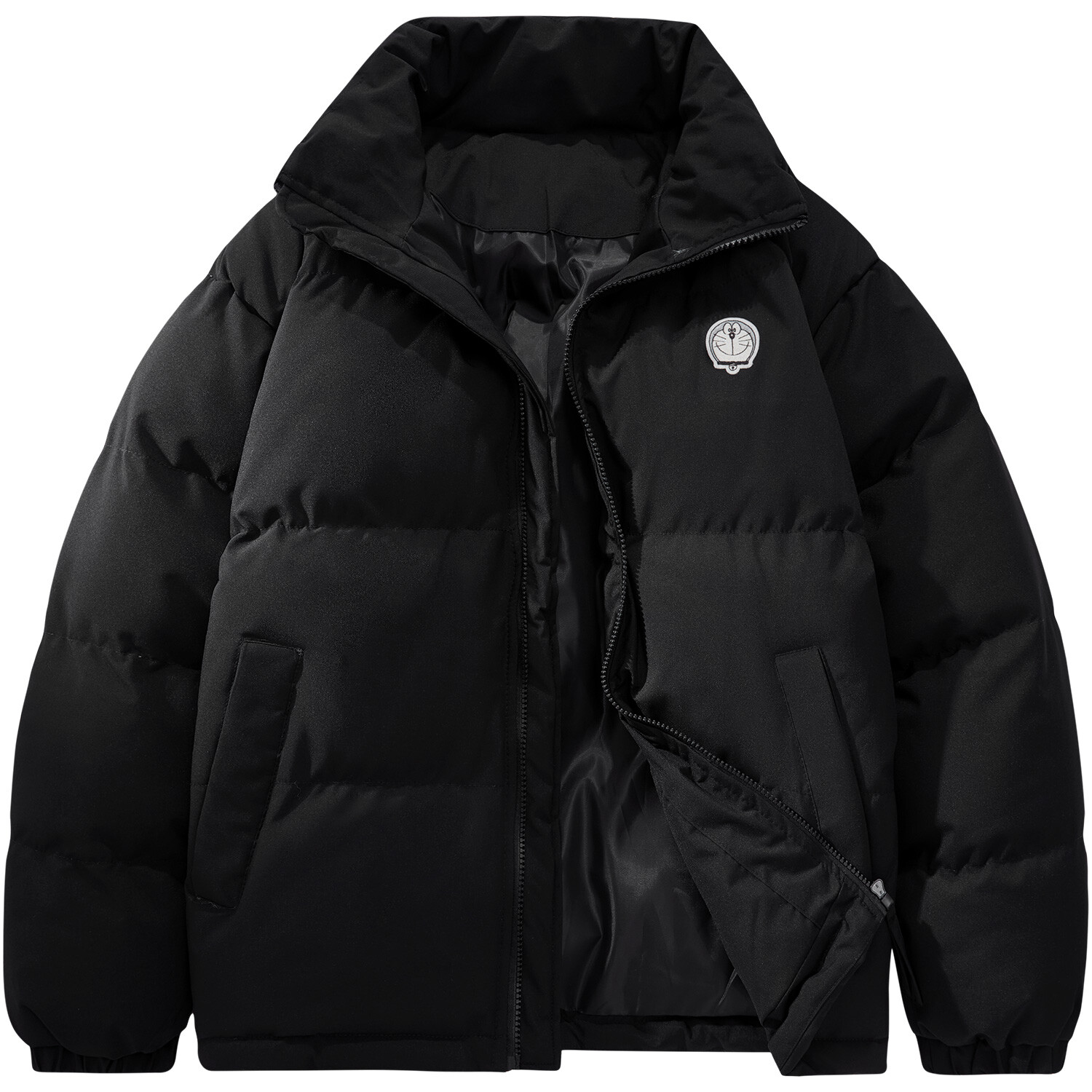 Стеганая куртка унисекс Doraemon, Черный 
Стеганая куртка унисекс Doraemon, Черный