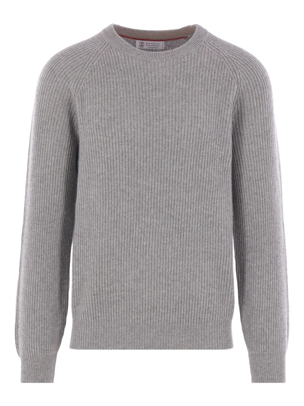 Ребристый свитер с круглым вырезом Brunello Cucinelli, серый
Ребристый свитер с круглым вырезом Brunello Cucinelli, серый