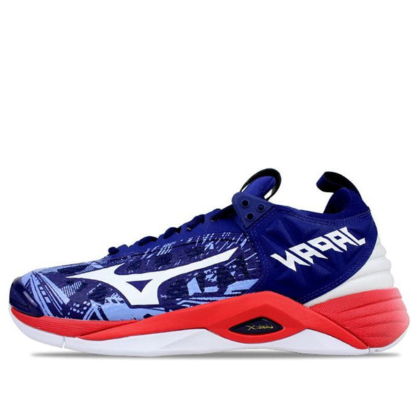 Кроссовки wave momentum 2 blue/red Mizuno, белый 
Кроссовки wave momentum 2 blue/red Mizuno, белый