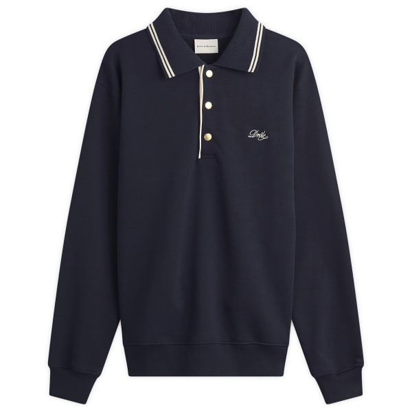 Поло с длинным рукавом и логотипом Drôle De Monsieur, темно-синий
Поло с длинным рукавом и логотипом Drôle De Monsieur, темно-синий