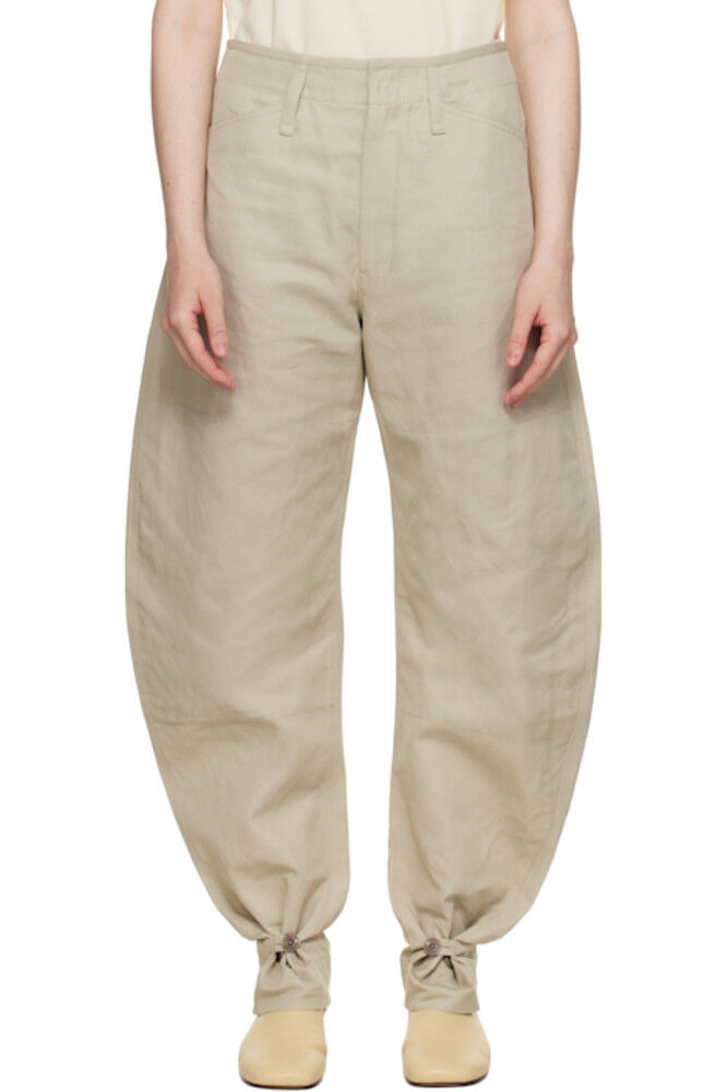 Бежевые зауженные брюки LEMAIRE
Бежевые зауженные брюки LEMAIRE