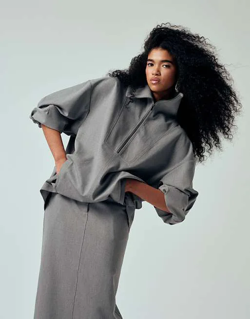 Серая комбинированная куртка с воротником-воронкой ASOS DESIGN
Серая комбинированная куртка с воротником-воронкой ASOS DESIGN