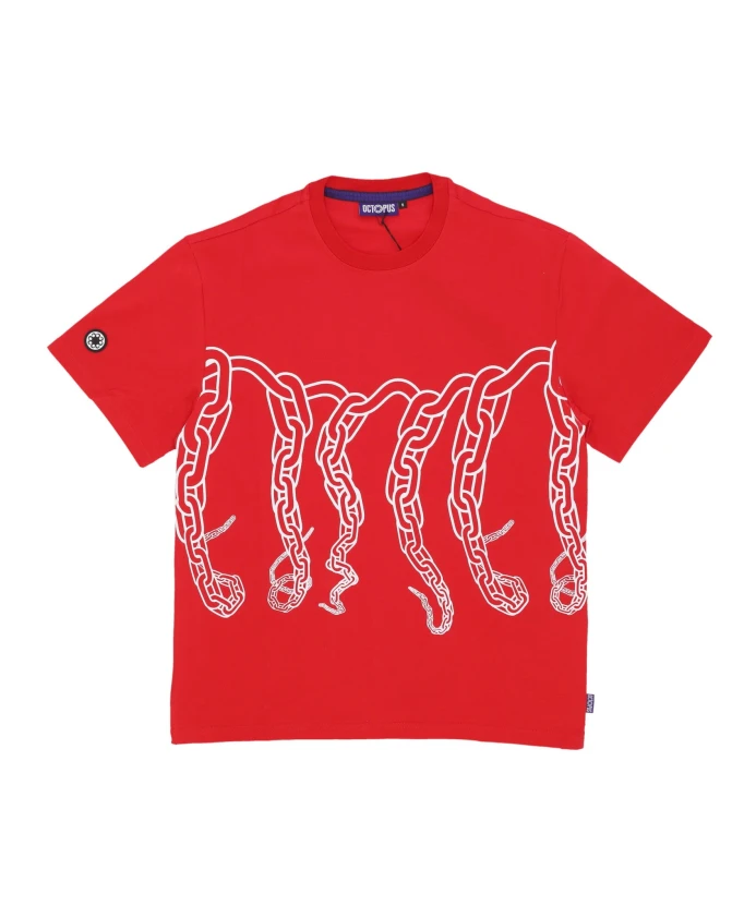 Футболка с короткими рукавами и цепочкой Octopus, красный
Футболка с короткими рукавами и цепочкой Octopus, красный